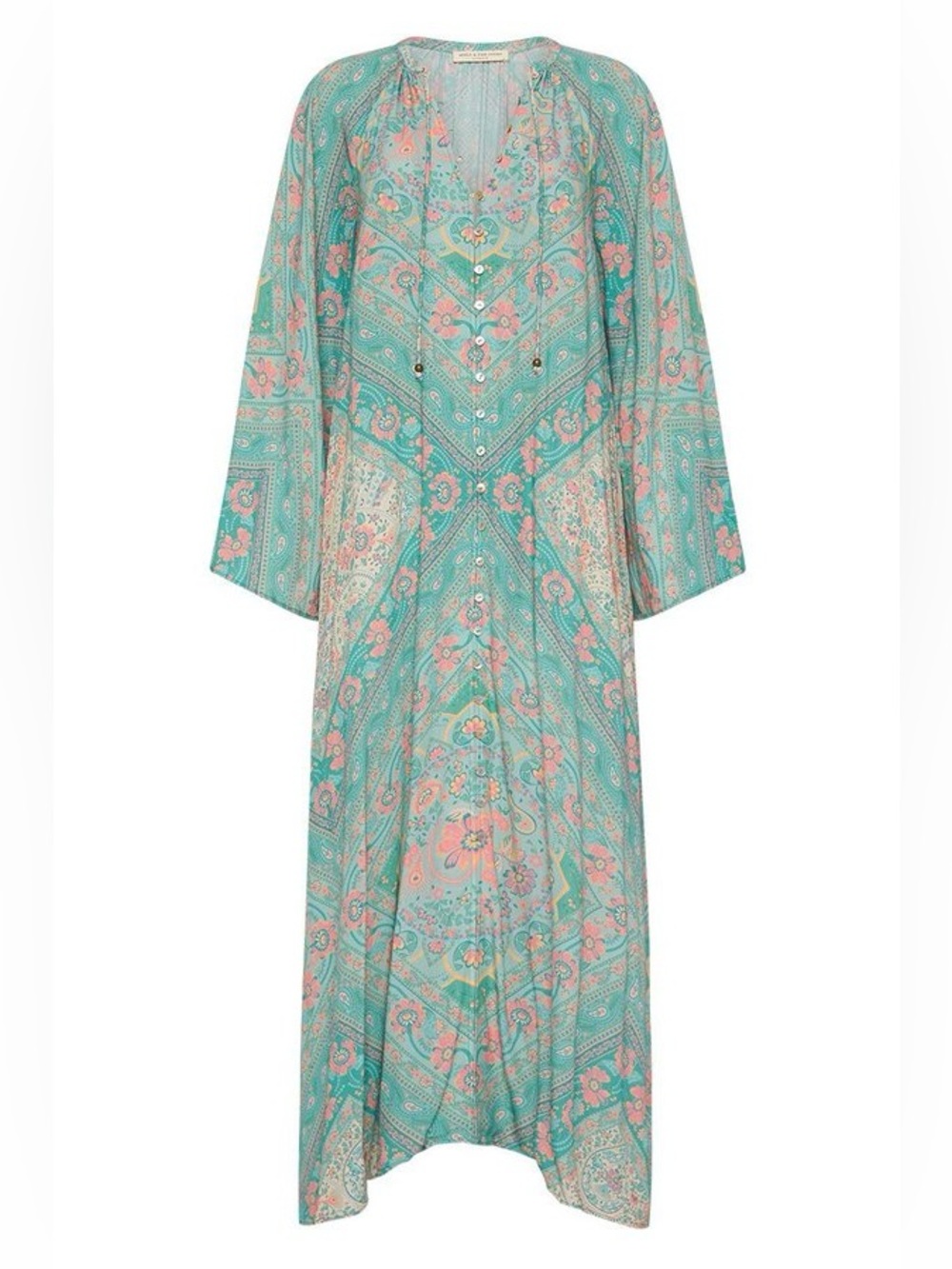 Spell & The Gypsy Collective Farrah Half Moon Gown and/or Maxi Duster Dress - Picture 3 of 12